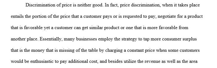 One method of price discrimination for firms is the use of coupons and rebates.