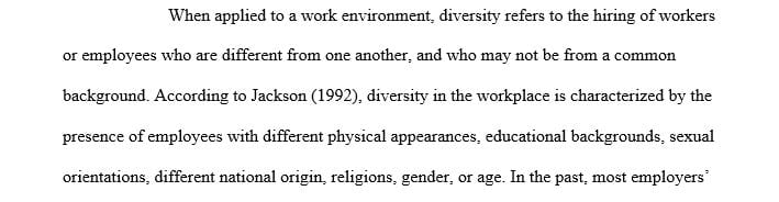 Racial diversity in the workforce is only one avenue of diversity.