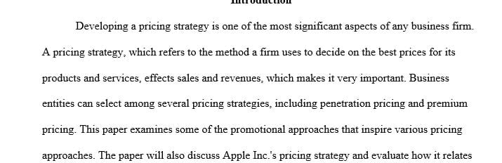 Research and provide pricing examples that compare and contrast various factors that influence promotional strategies