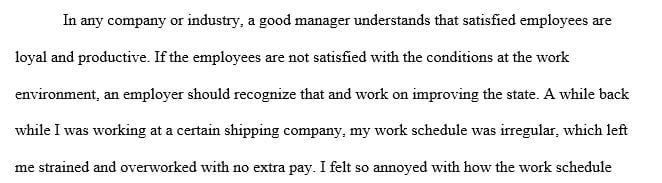 Research at least one scholarly source on employee satisfaction