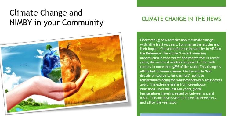 What are the main impacts of climate change