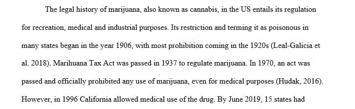 What is the history of the prohibition of marijuana in the U