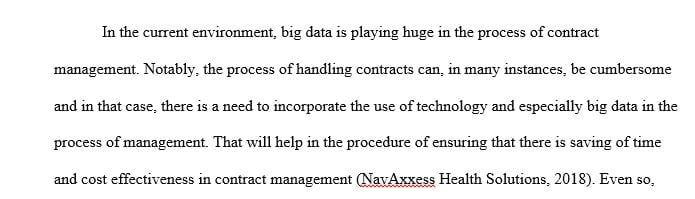 What is wrong with Big Data today in contract management