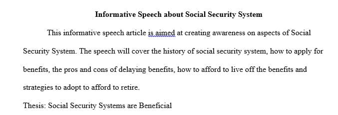A brief history of the social security system