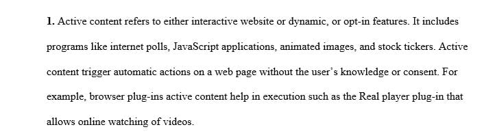 Assignment and Essay about Web Security