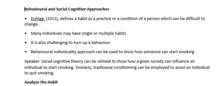 Behavioral and Social-Cognitive Approaches to Forming Habits
