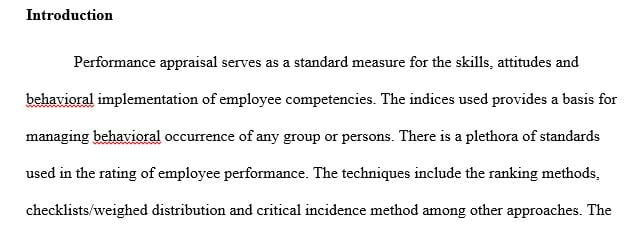 Chapter Three of the textbook gives a basic description of five performance appraisal instruments.