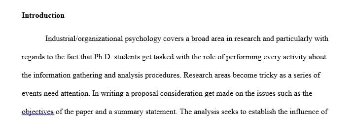 Develop an outline of a research proposal to measure self-regulation in one of the following fields