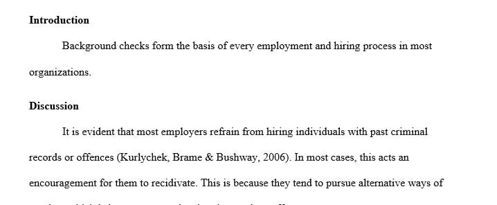 Do you think employers are reluctant to hire individuals with criminal records for this reason