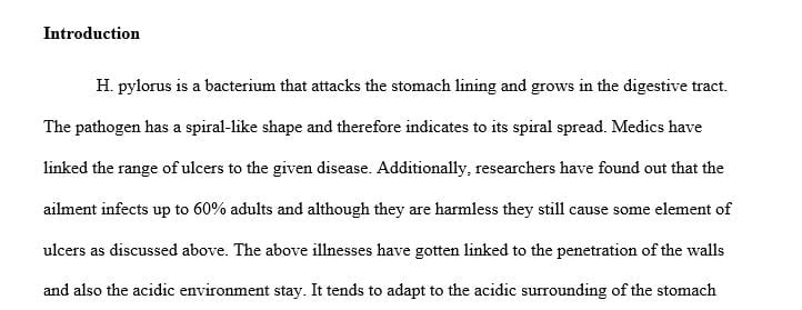 Explain the bacteria Helicobacter pylori and the antibiotic therapy