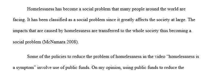 In what ways might homelessness be categorized as a social problem