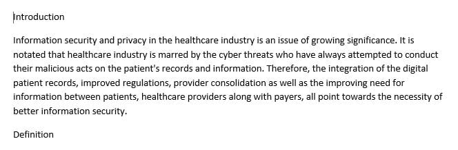 Information Security and Privacy in Healthcare Organizations