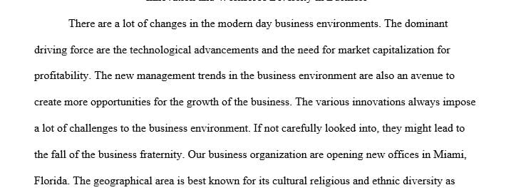 The business environment is continuously evolving with the integration of new management trends  