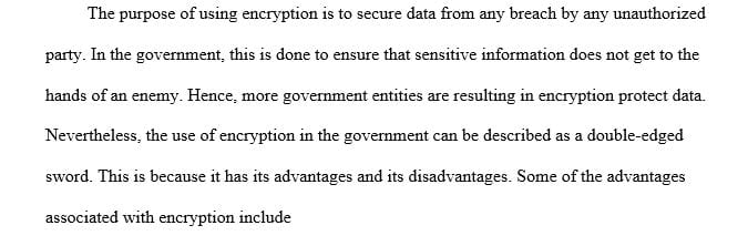 What would you say about the potential benefits and drawbacks of encryption