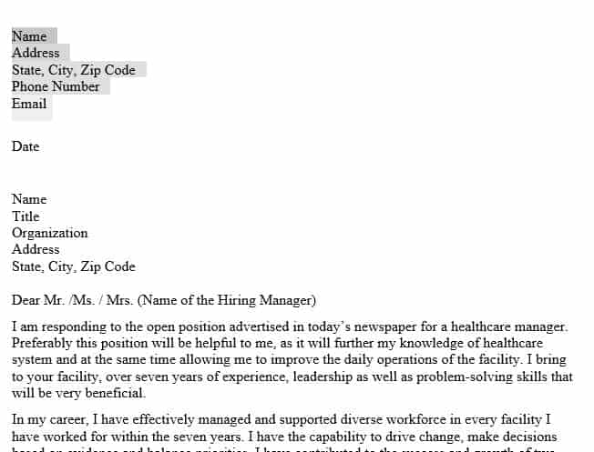 Write a 1–2 page cover letter that highlights the leadership qualities you already possess 