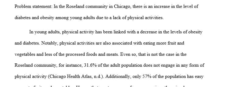 A prospectus paper on Physical activity in young adults age 18-25