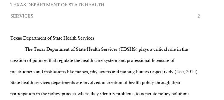 Analyze and comment on the role this professional licensing group plays in the creation of policy