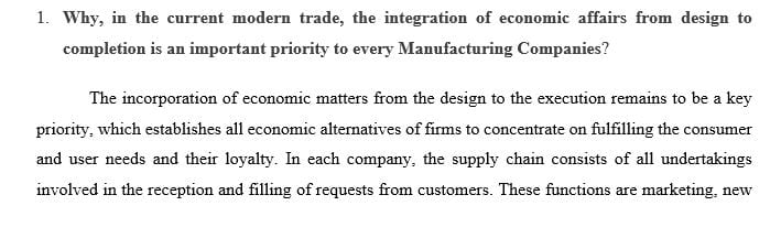 Define the parties involved directly and indirectly in supply chain and their role for smooth running of business