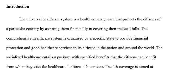 Develop a Universal U.S Healthcare System Model