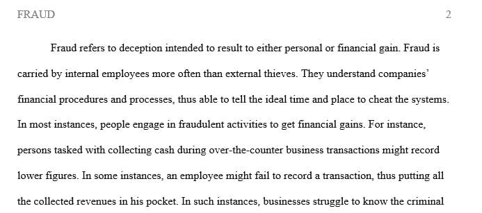 Does fraud occur more often by internal employees or external thieves