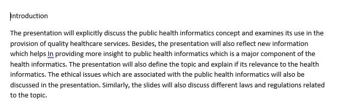 During this course, we explore many different components of health informatics