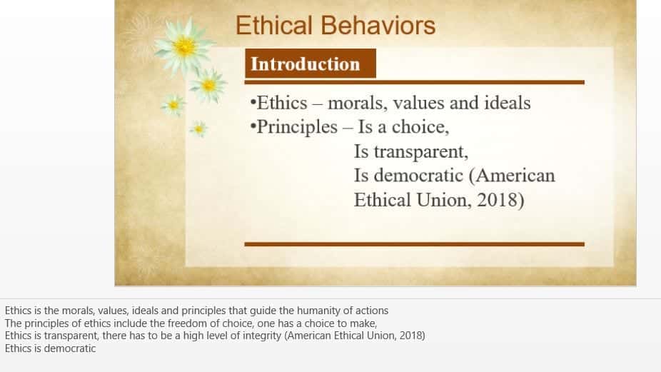 Ethical Behaviors in Unions and Union Ethics Training