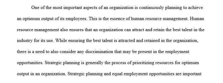 HRM in Perspective and Important EEO Implications.