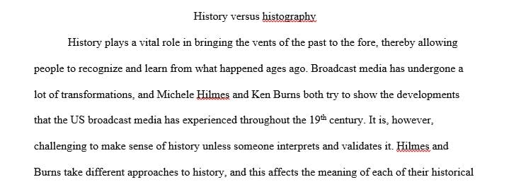 How do we distinguish between history and historiography