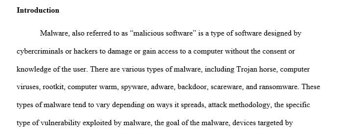 How do you determine the type and location of malware present on the computer or device
