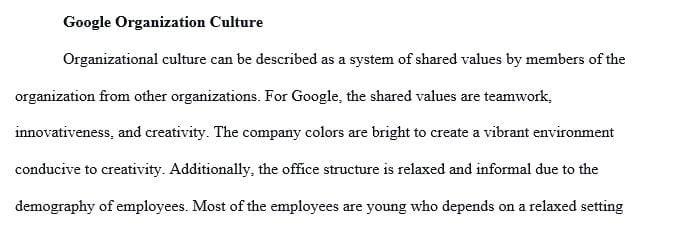 How would you describe the organizational culture at Google