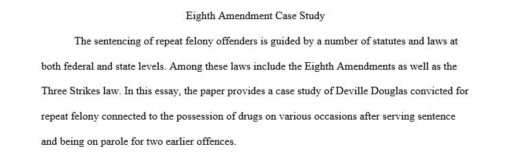 In 1987 Douglas Deville was convicted in a state court for In 1987 Douglas Deville was convicted in a state court for