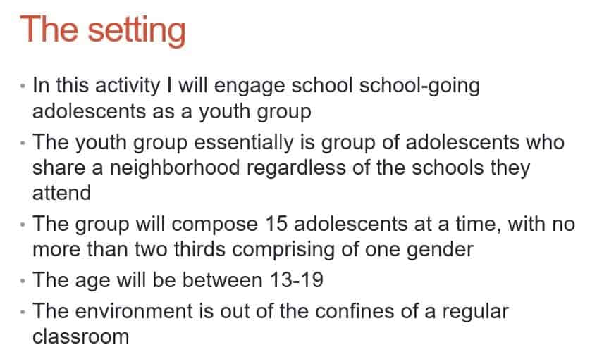 One of the challenges of motivating and guiding school-age children and adolescents in group