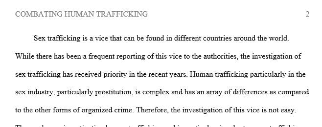 Research the involuntary servitude as a result of human trafficking