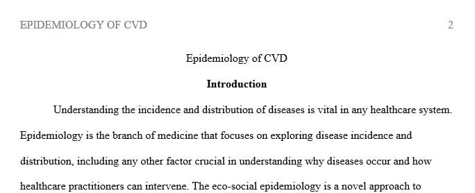Review the concepts of epidemiology in disease control and prevention