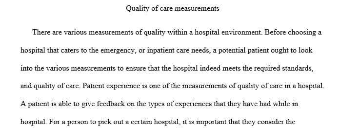 Specify four (4) main features in health care organizations that can be used to design a successful quality improvement plan