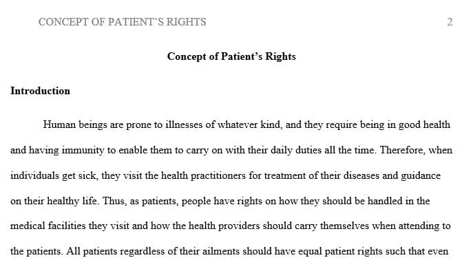 Summarize the overarching connections between patients’ rights and patients’ resulting responsibilities concerning HIV / AIDS