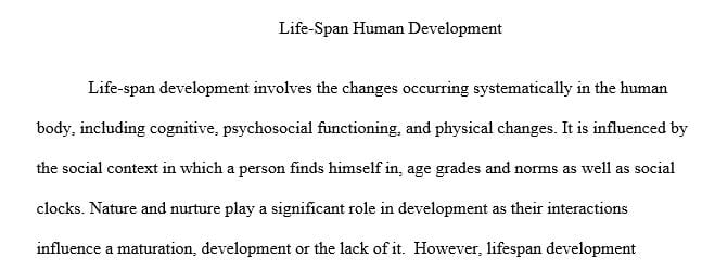 Summary for specific book :life span human development (5th ed)