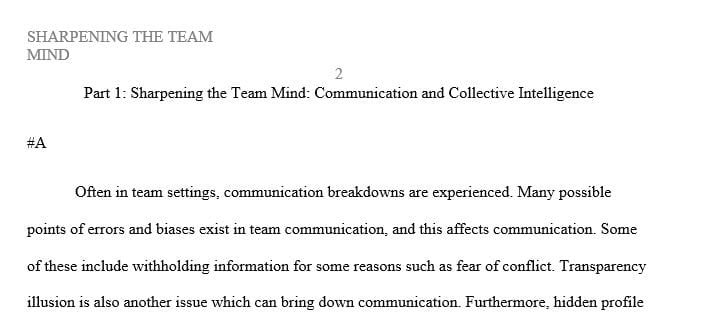 What are some of the possible biases and points of error that may arise in team communication systems