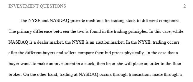 What are the fundamental differences between the Nasdaq and the NYSE