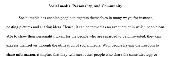 What are your thoughts on social media as it relates to personhood and communities