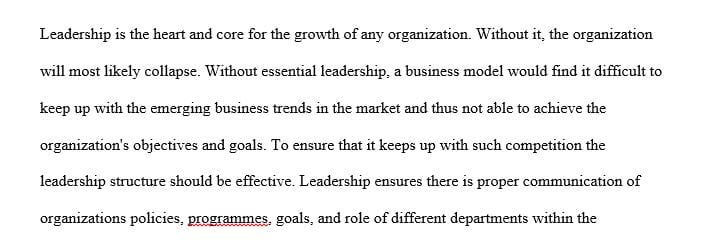 Why is leadership a fundamental part of organizational behavior