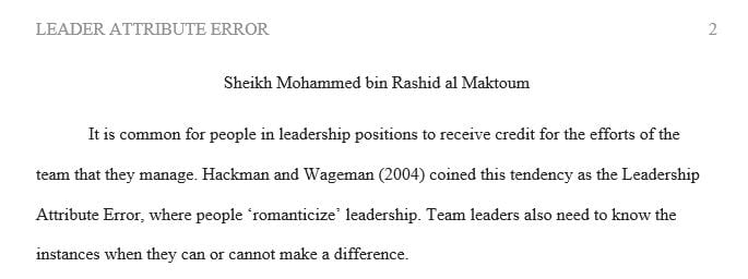 Discussion regarding the presentation about sheikh Mohammed bin Rashid