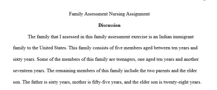 Identify 3 nursing diagnosis and develop a short plan of care using the nursing process. Present your assessment in an APA format on a 12 Arial font