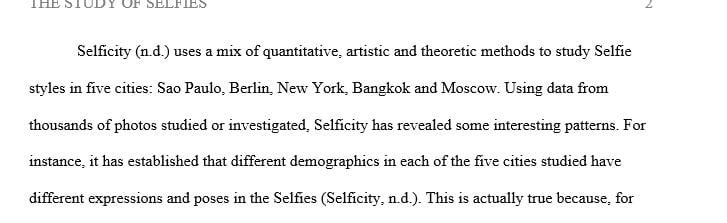 Go to the site: selfiecity.net Provide a brief summary and respond to some fact presented.  