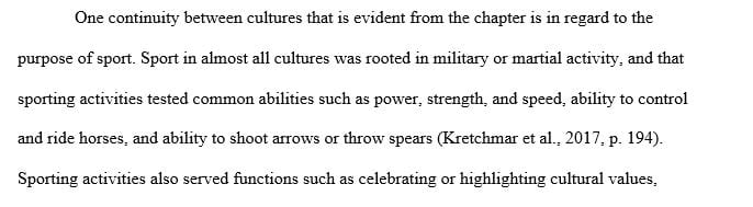 Identify and assess the significance of some contrasts and continuities.
