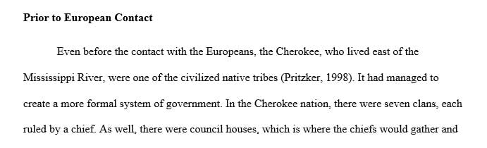 2 page paper on the culture, history and people of an Eastern United States Native nation