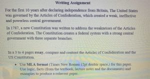 Compare and contrast the articles of confederation and the us constitution