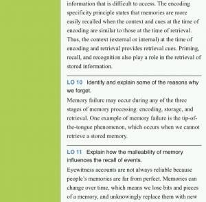 Devise and share at least one mnemonic devices to help encode information about psychology concepts