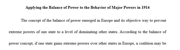 balance of power essay questions