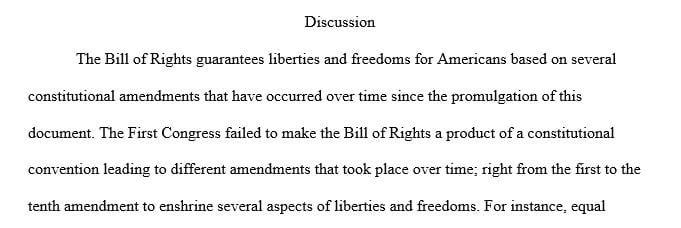 Consider the Bill of Rights and the liberty-based amendments to the Constitution.